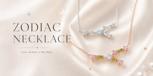 Star Wish zodiac necklace Kickstarter image for a soft jewelry unboxing gift ritual