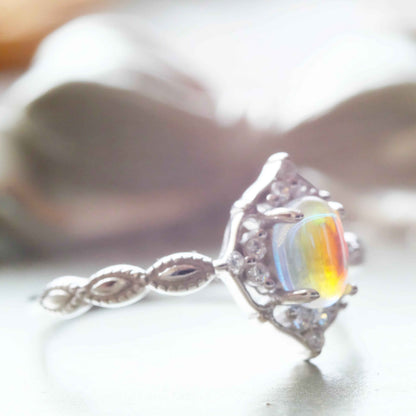Vintage Moon Sterling Silver Ring