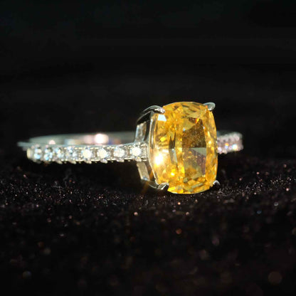 Yellow Roses Yellow Zircon Ring