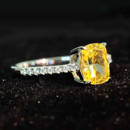 Yellow Roses Yellow Zircon Ring