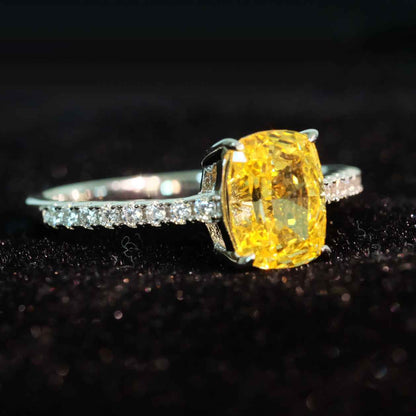 Yellow Roses Yellow Zircon Ring