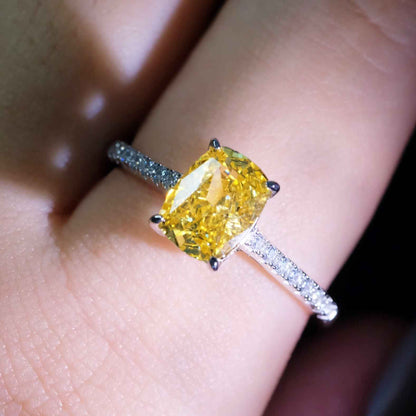 Yellow Roses Yellow Zircon Ring