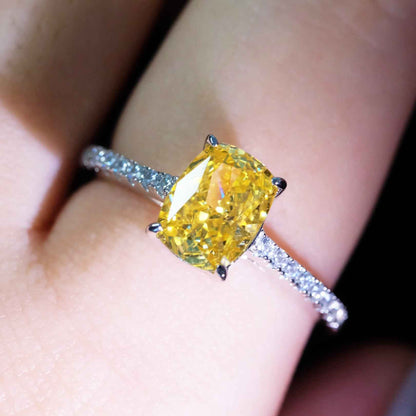 Yellow Roses Yellow Zircon Ring