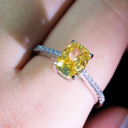 Yellow Roses Yellow Zircon Ring
