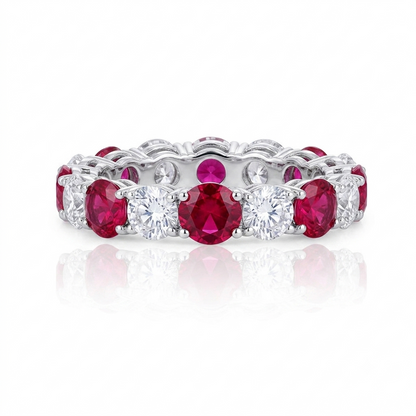 Red and White Band Ring‌