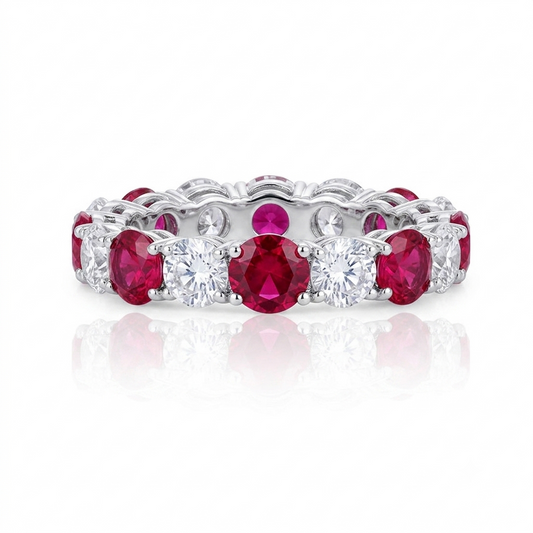 Red and White Band Ring‌