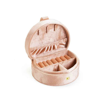 Half-Moon Velvet Jewelry Box