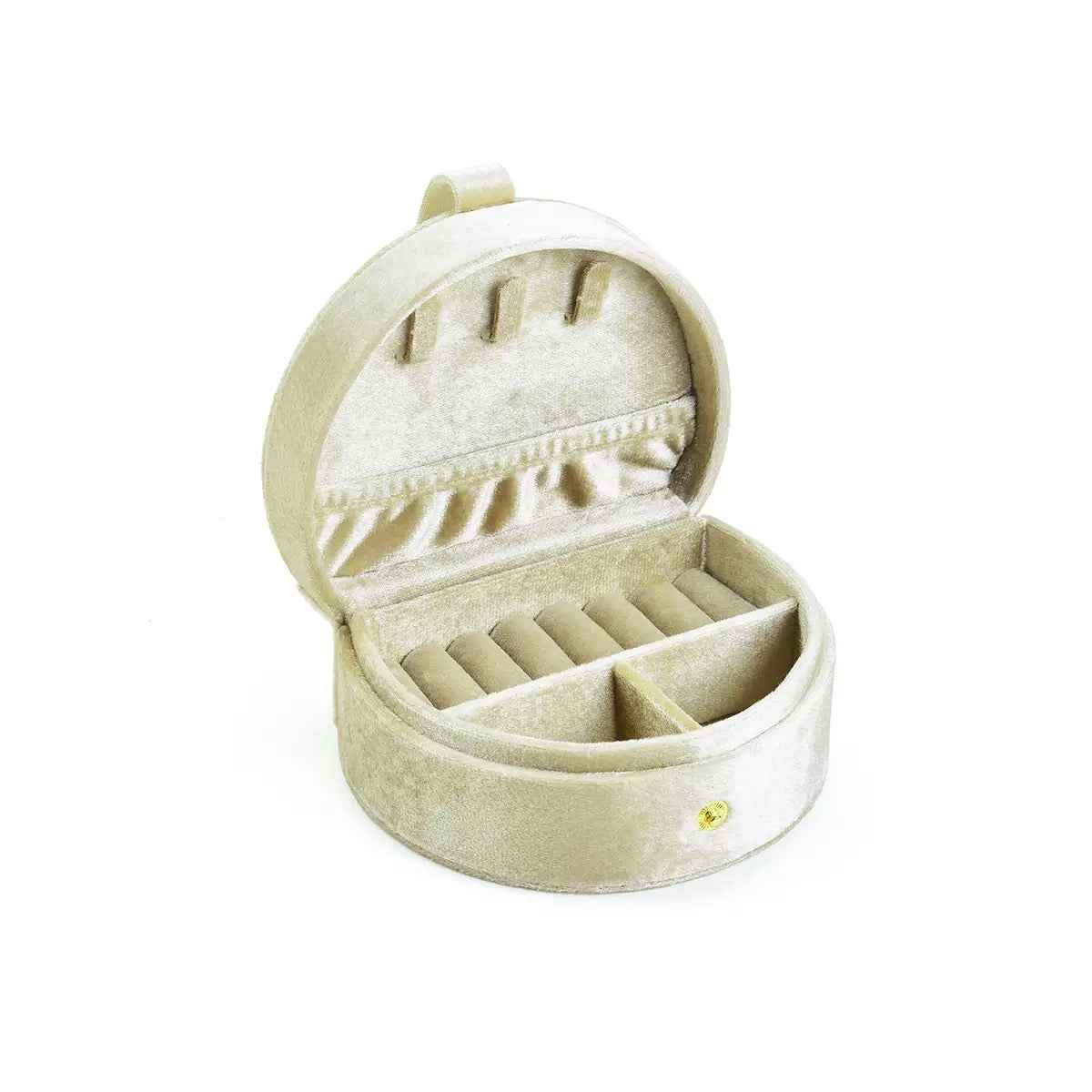 Half-Moon Velvet Jewelry Box