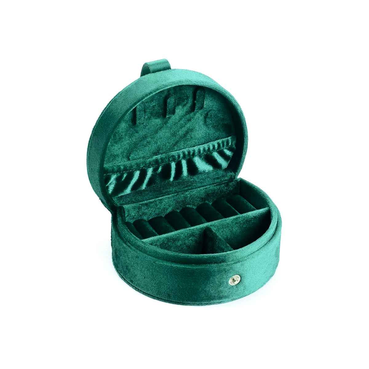 Half-Moon Velvet Jewelry Box