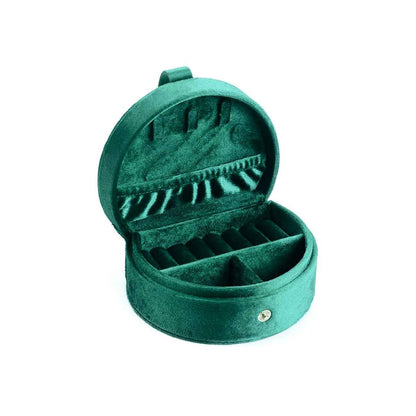 Half-Moon Velvet Jewelry Box
