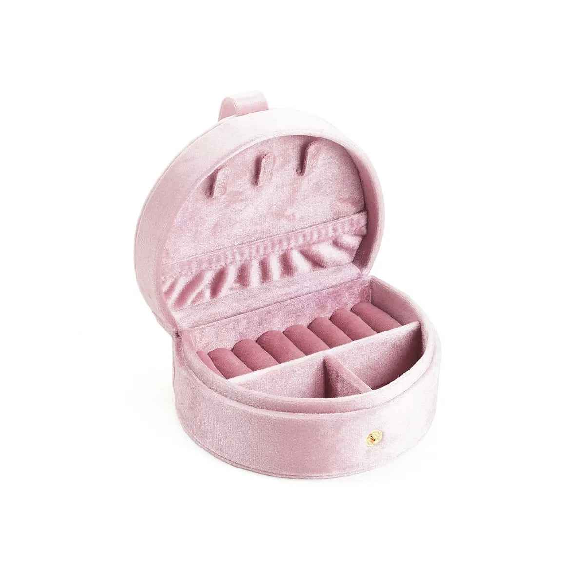 Half-Moon Velvet Jewelry Box