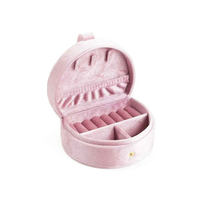 Half-Moon Velvet Jewelry Box