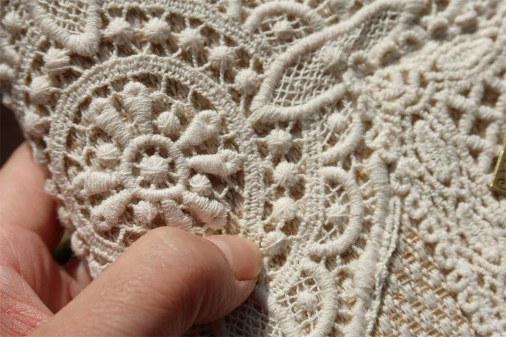 Nature lace journal and fabric cover detail 09