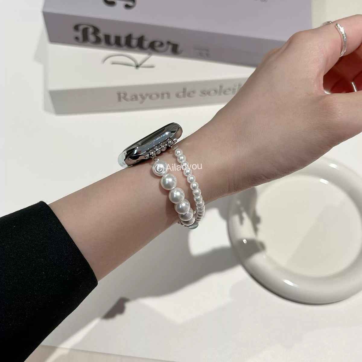 Pearl Aquamarine Apple Watch Band