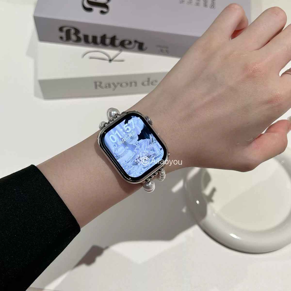 Pearl Aquamarine Apple Watch Band