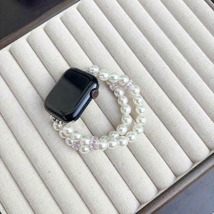 Pearl Rhinestone Apple Watch Band