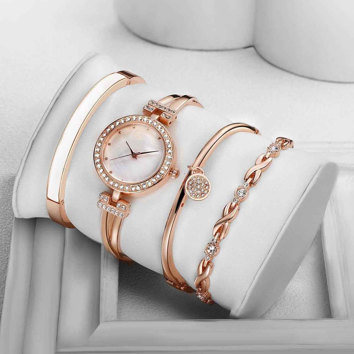 Jewelry Bracelet Watch Set