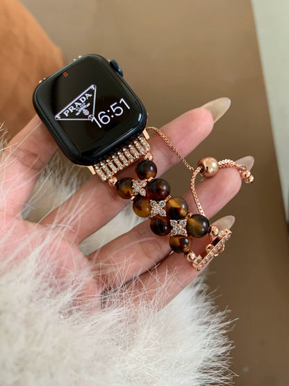 Rose Gold Chain + Amber detail