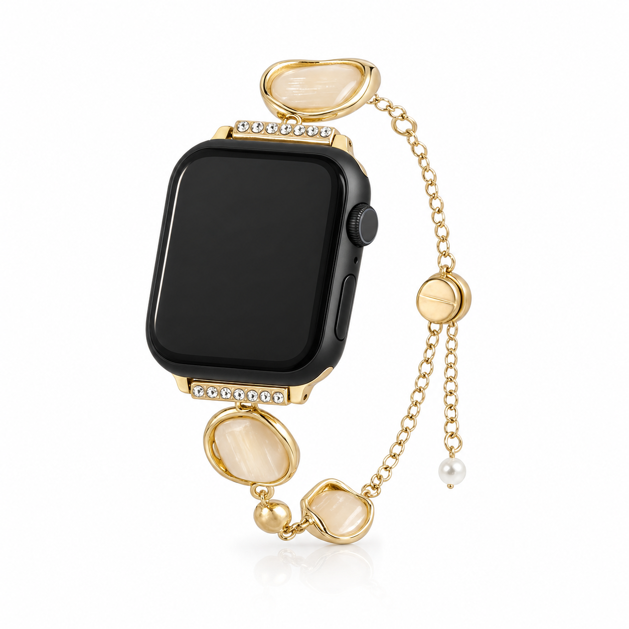 Sculpted Shell Charm Apple Watch Band - Gold