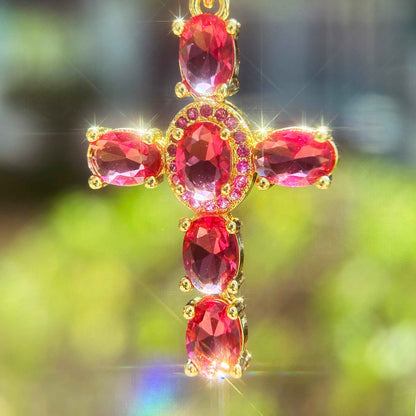 STAR WISH crystal cross necklace as meaningful gift jewelry photo