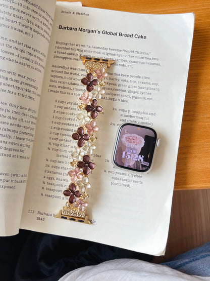 Brown Flower Gold Buckle lifestyle